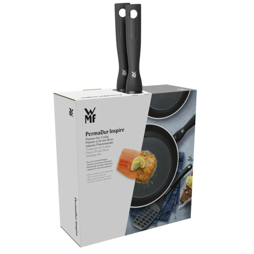 PermaDur Inspire Stielpfannen-Set (24 und 28 cm) mit Pfannenwender