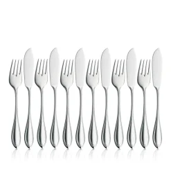 Premiere Fischbesteck-Set, 12-teilig, Cromargan protect®