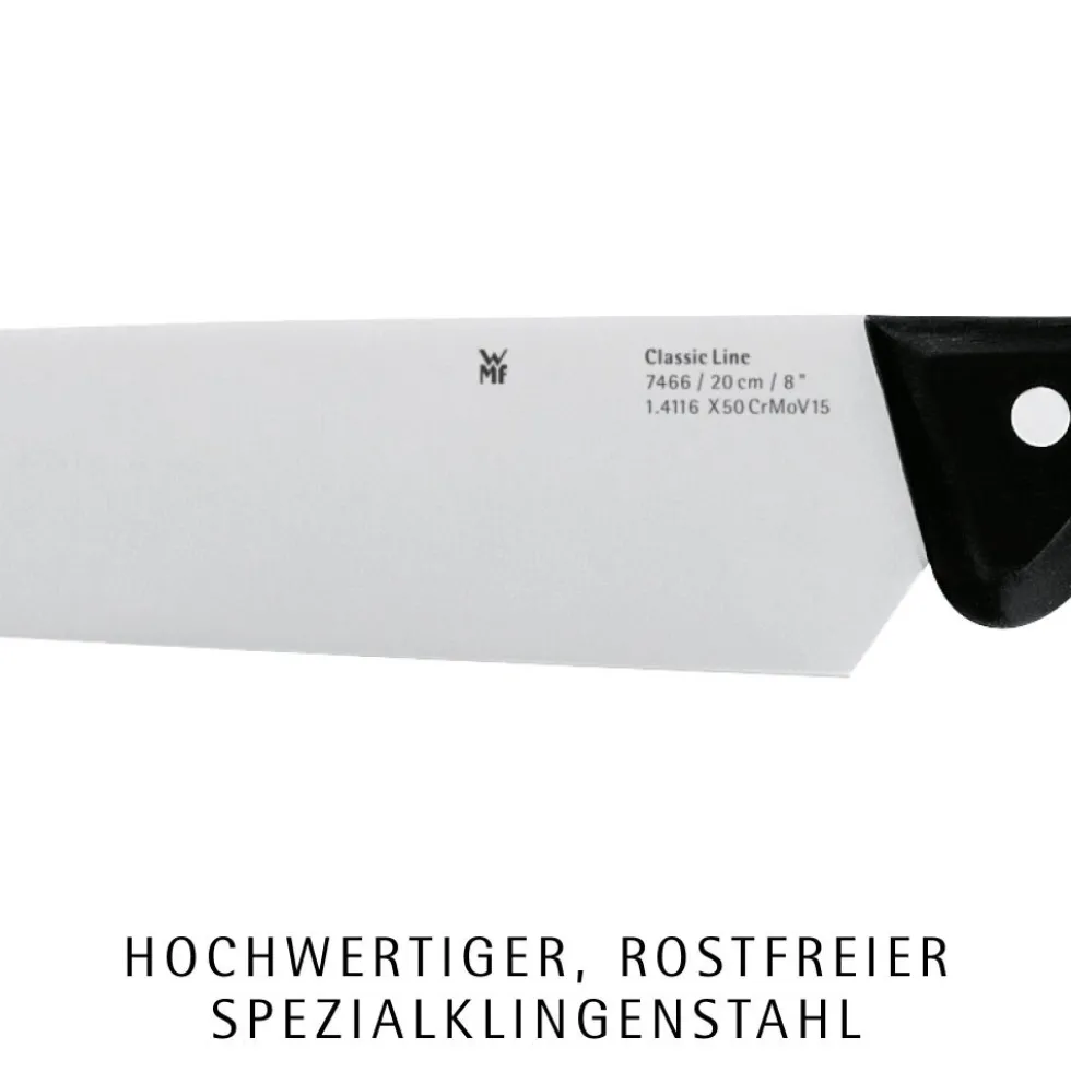 Set: Classic Line Messer-Set, 6-teilig mit Schneidebrett Akazie, 40 x 32 cm