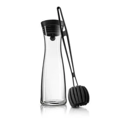 Set: Element One Wassersprudler, Moondust, mit Wasserkaraffe und Reinigungsbürste