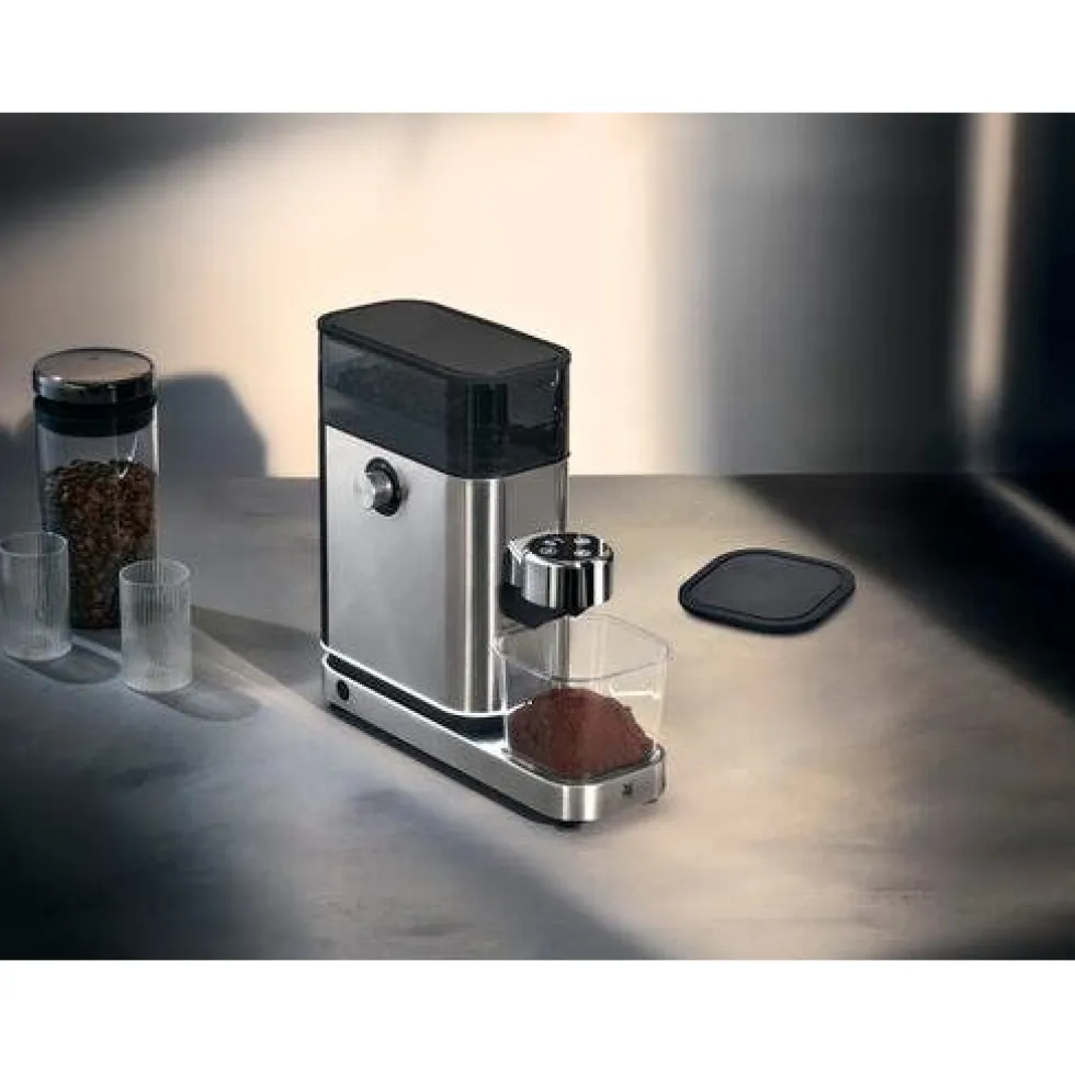 Set: WMF Lono Silk Espressomaschine und Espressomühle