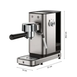 Set: WMF Lono Silk Espressomaschine und Espressomühle