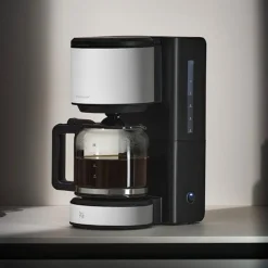 Set: WMF Stelio Wasserkocher 1,7L und Filterkaffeemaschine aus Glas, Paper White