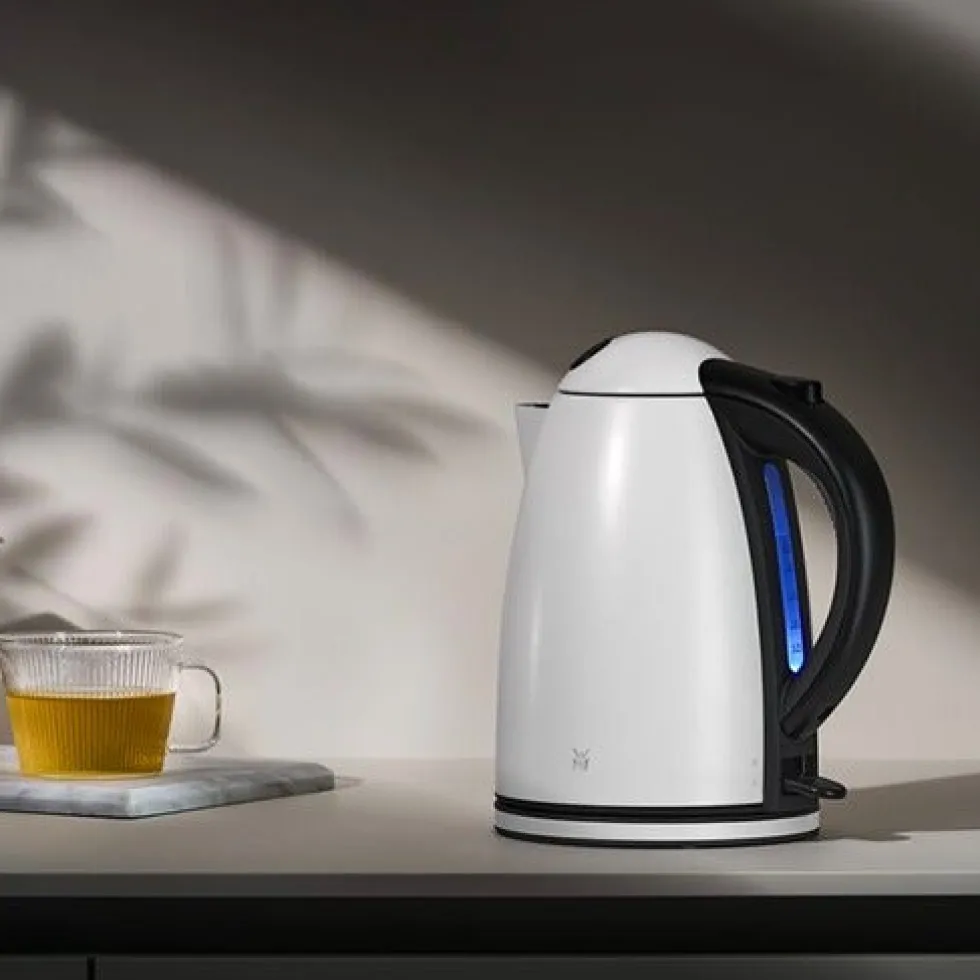 Set: WMF Stelio Wasserkocher 1,7L und Filterkaffeemaschine aus Glas, Paper White