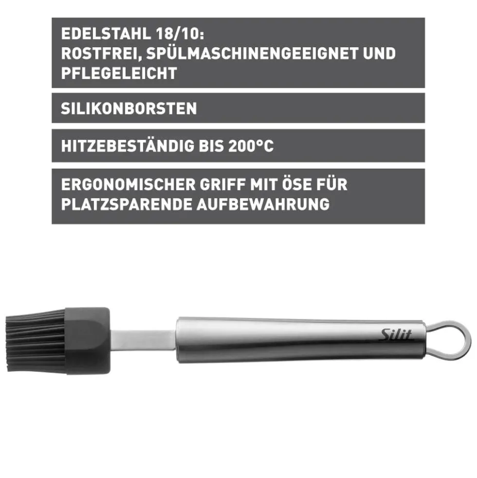 Silit Classic Line Back-/Marinadenpinsel, 21,5 cm