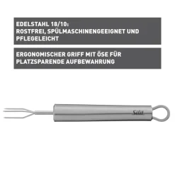 Silit Classic Line Pellkartoffelgabel, 17 cm