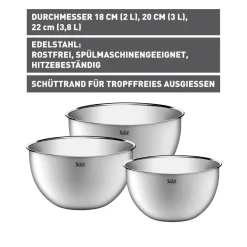 Silit Küchenschüssel-Set, 3-teilig
