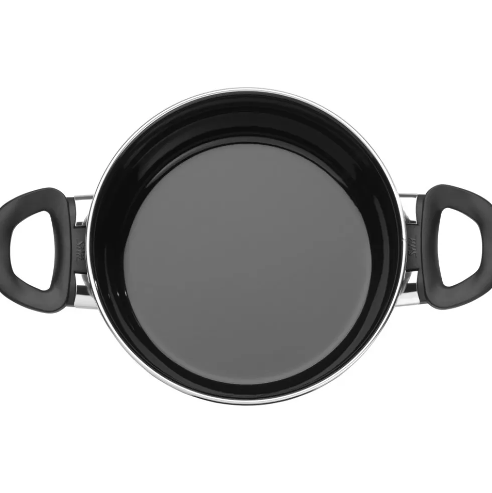 Silit Silargan® Modesto Kochtopf mit Deckel, 20 cm, Black