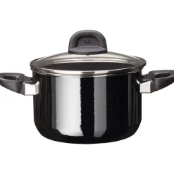 Silit Silargan® Modesto Kochtopf mit Deckel, 20 cm, Black