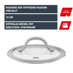 Silit Silargan Passion Glasdeckel, 16 cm
