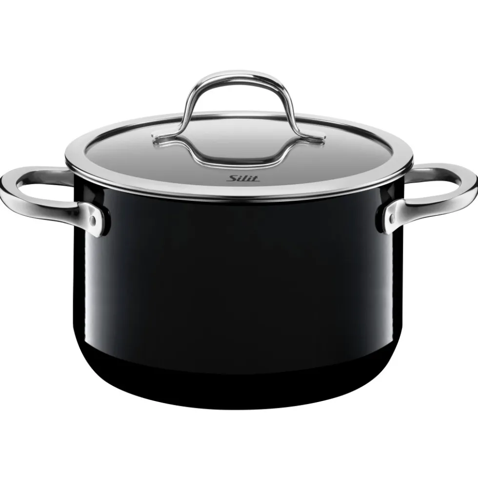 Silit Silargan® Passion Kochtopf mit Deckel, 20 cm, Black