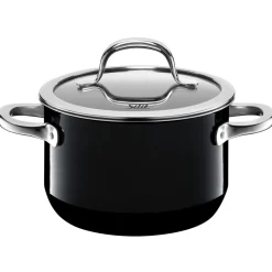 Silit Silargan® Passion Kochtopf mit Deckel, 16 cm, Black