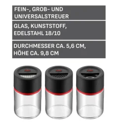 Silit Storio Gewürzstreuer-Set, 3-teilig