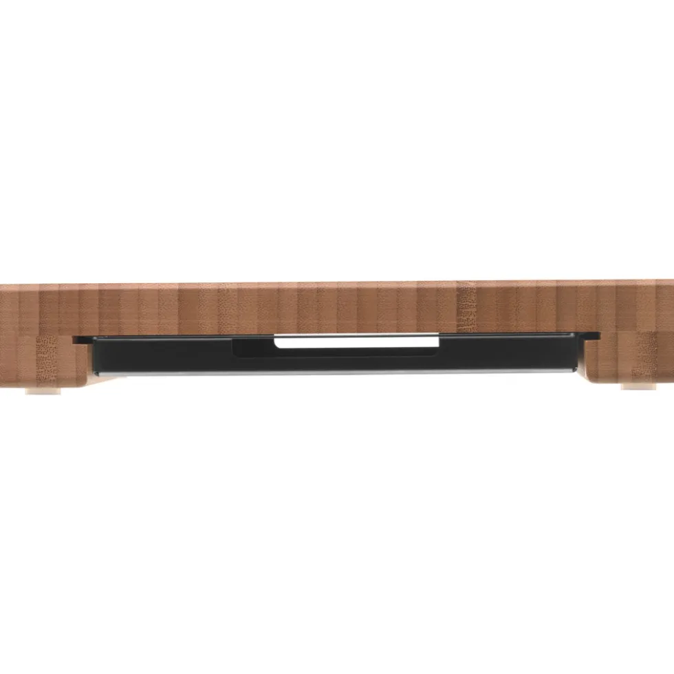 Smart Storage Brotschneidebrett mit Auffangschale Schneidebrett, 44 x 27 cm