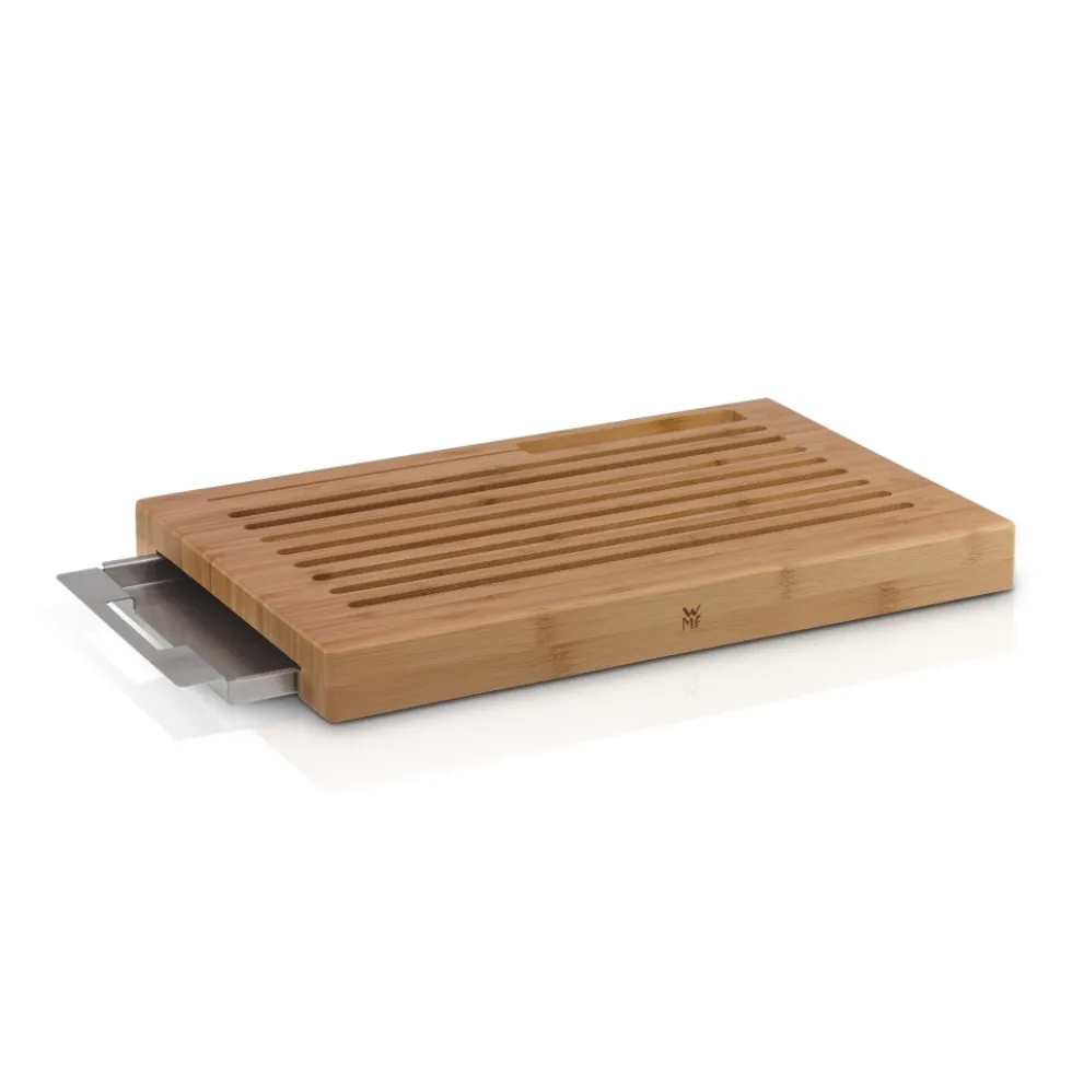 Smart Storage Brotschneidebrett mit Auffangschale Schneidebrett, 44 x 27 cm