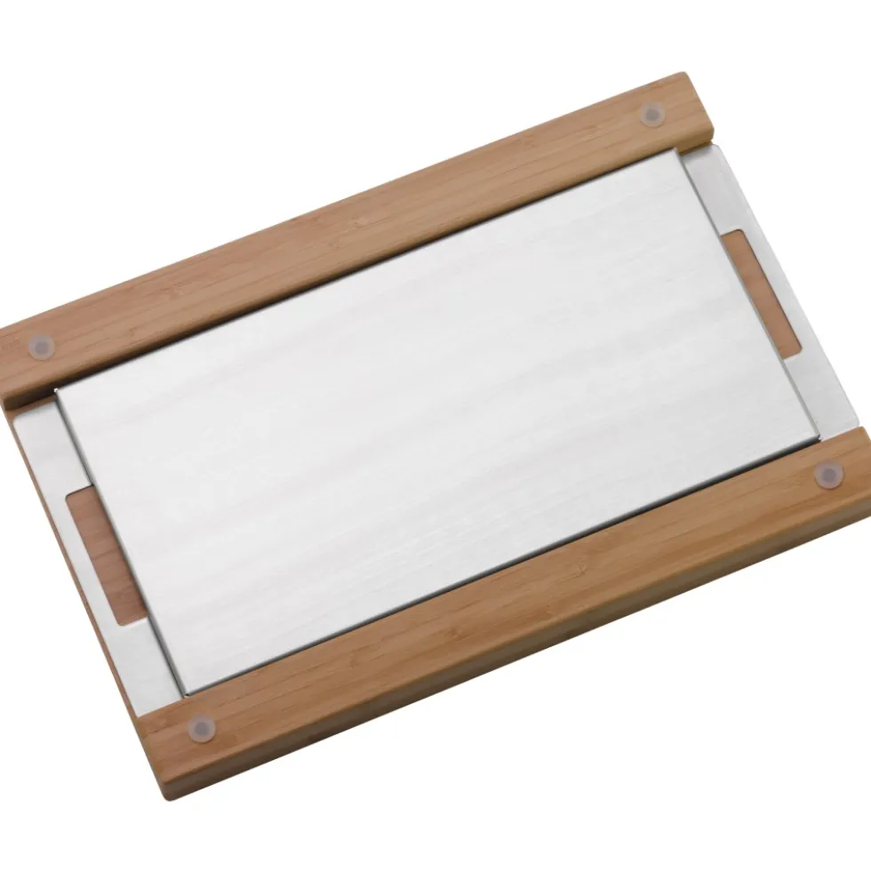 Smart Storage Brotschneidebrett mit Auffangschale Schneidebrett, 44 x 27 cm