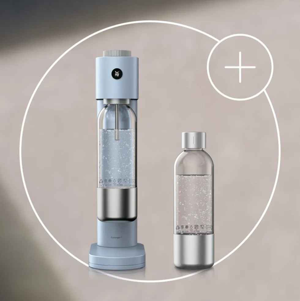 Starter-Set: Element One Wassersprudler mit PET-Ersatzflasche, Ice Flow