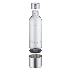Starter-Set: Element One Wassersprudler mit PET-Ersatzflasche, Edelstahl