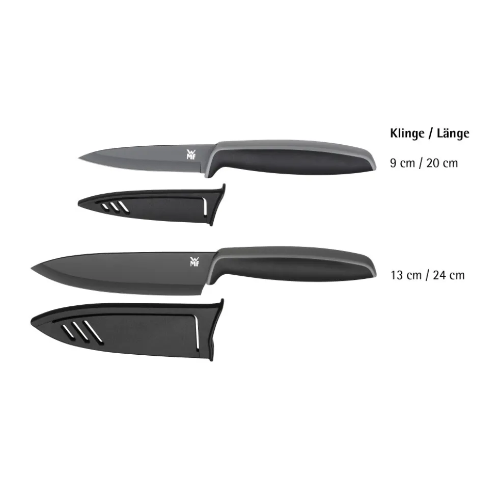 Touch Messer-Set, 2-teilig, Schwarz