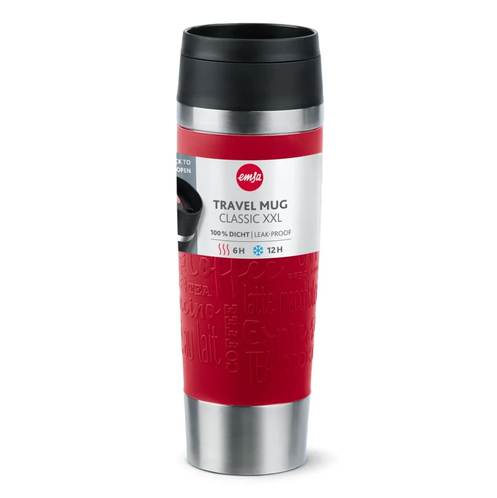 TRAVEL MUG CLASSIC ISOLIERBECHER 0,5L DUNKELROT N20222