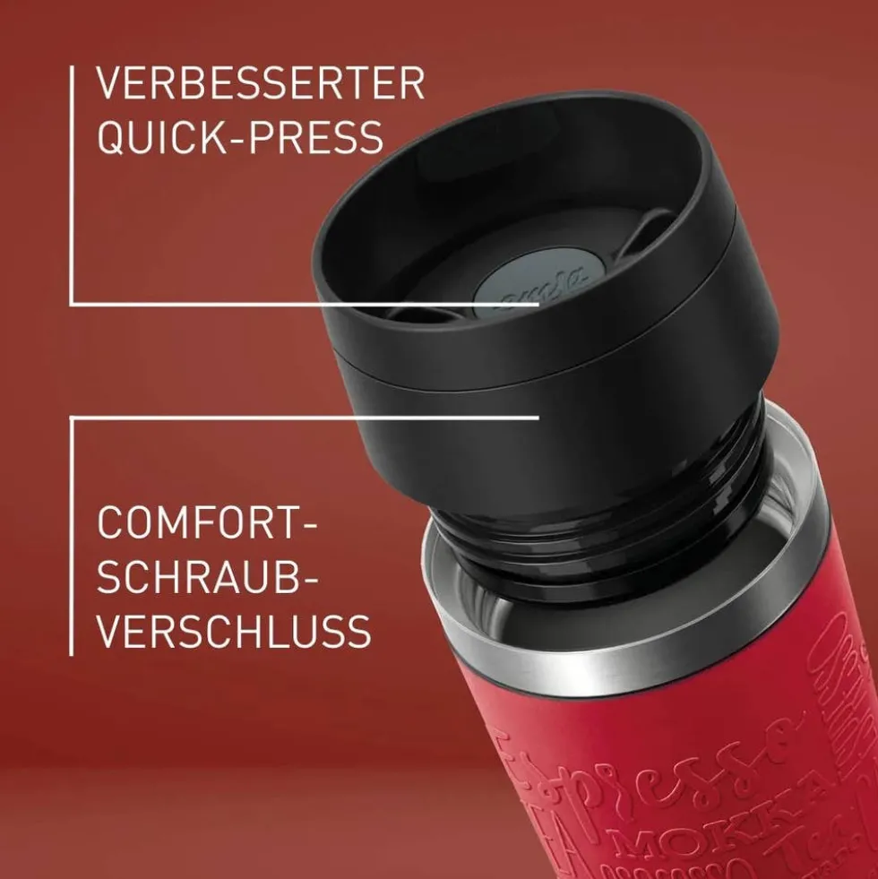 TRAVEL MUG CLASSIC ISOLIERBECHER 0,5L DUNKELROT N20222