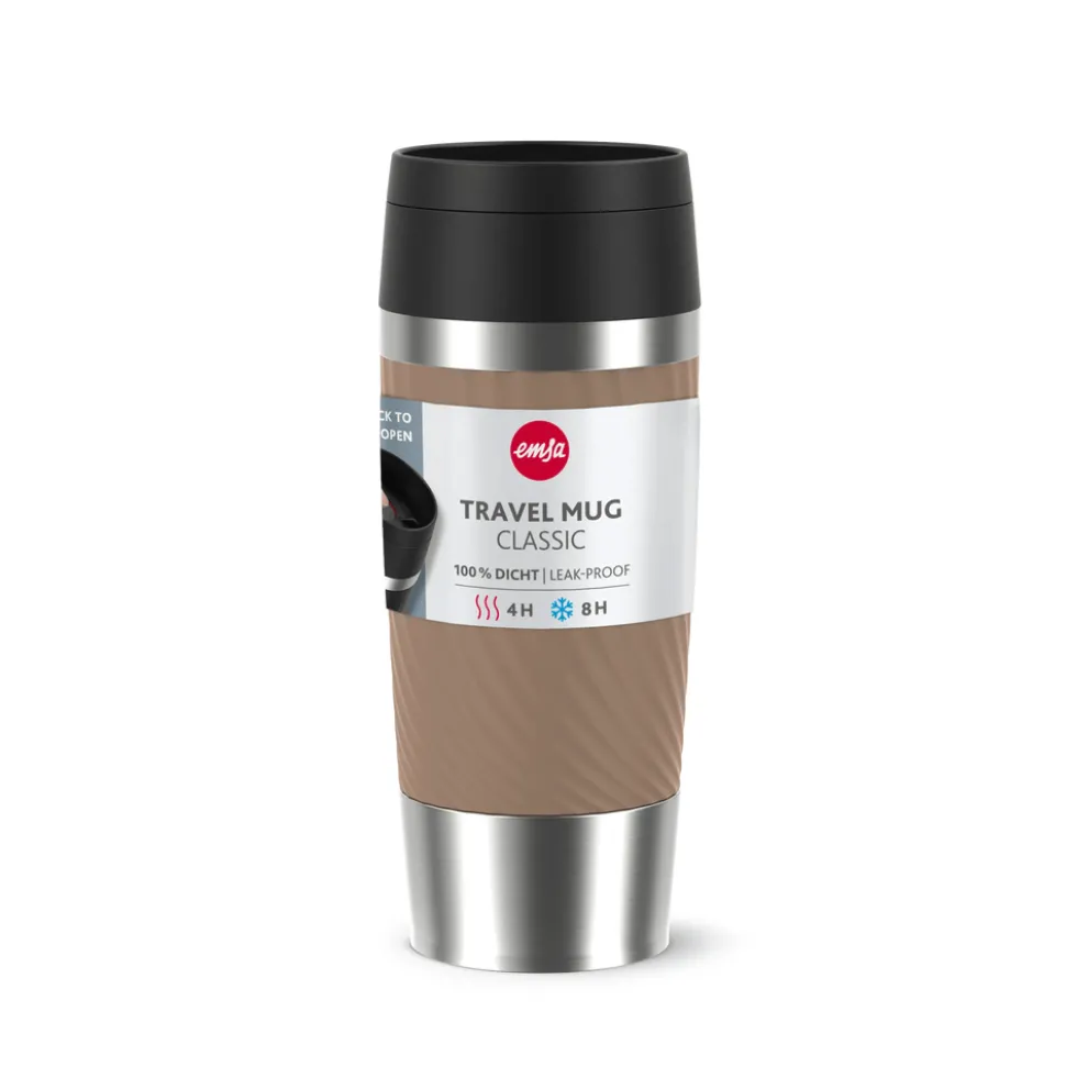 TRAVEL MUG CLASSIC TWIST ISOLIERBECHER 0,36L BRAUN N20253