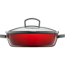 WMF Fusiontec Mineral Roasting Pan 28cm Red with lid