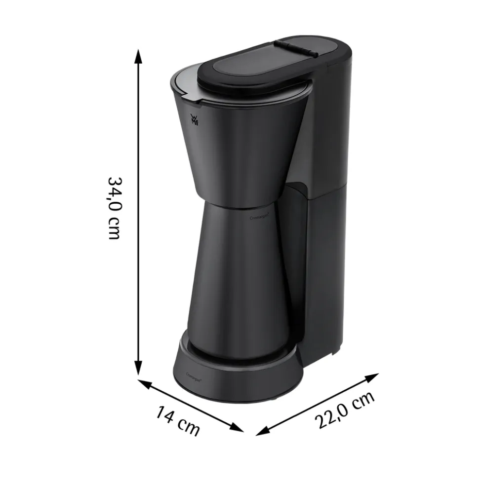 WMF KÜCHENminis Aroma Kaffeemaschine Thermo to go, Deep Black