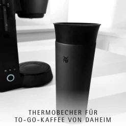 WMF KÜCHENminis Aroma Kaffeemaschine Thermo to go, Deep Black