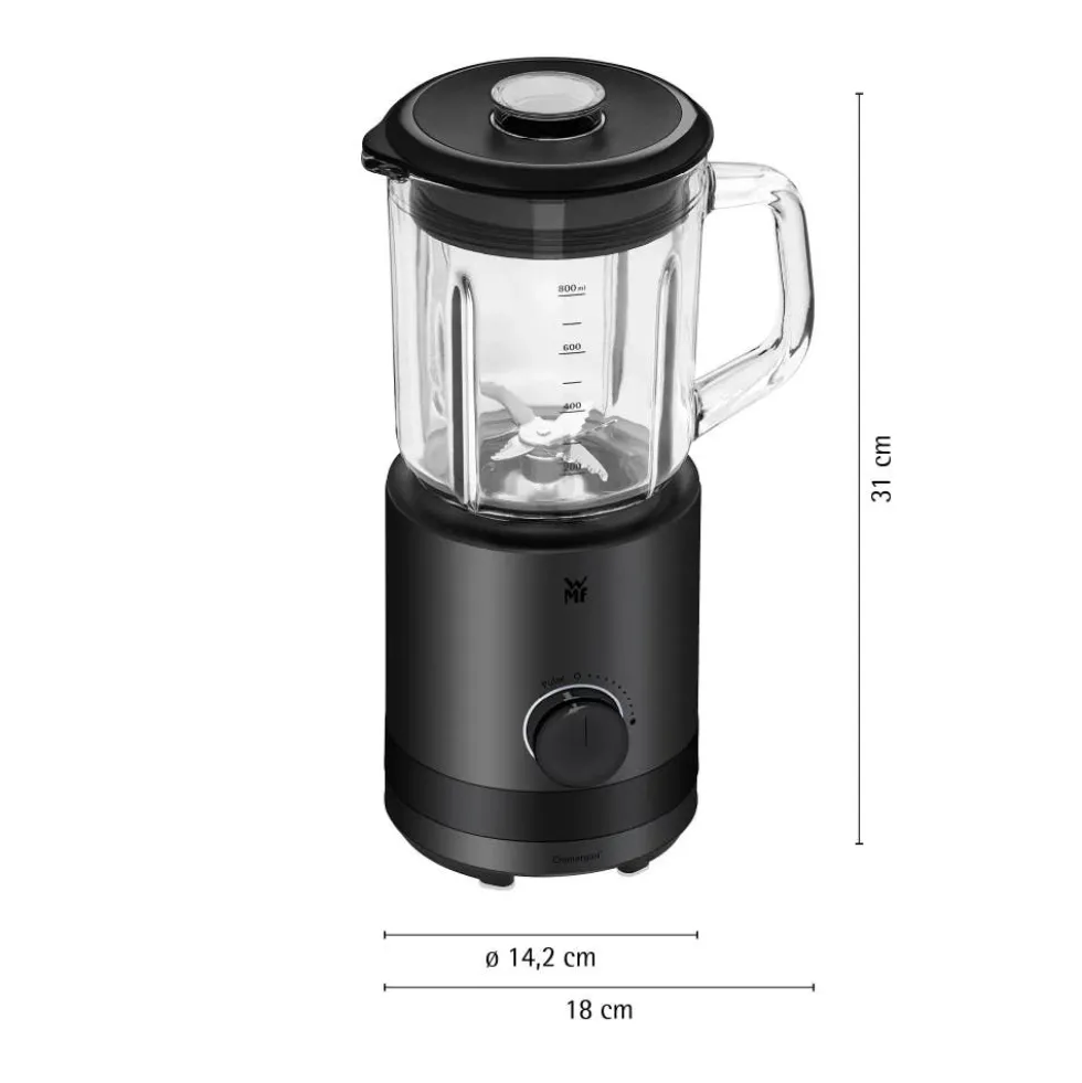 WMF KÜCHENminis Standmixer 0,8 L, Deep Black