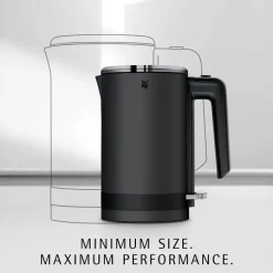WMF KÜCHENminis Wasserkocher, 0,8 l, Deep Black