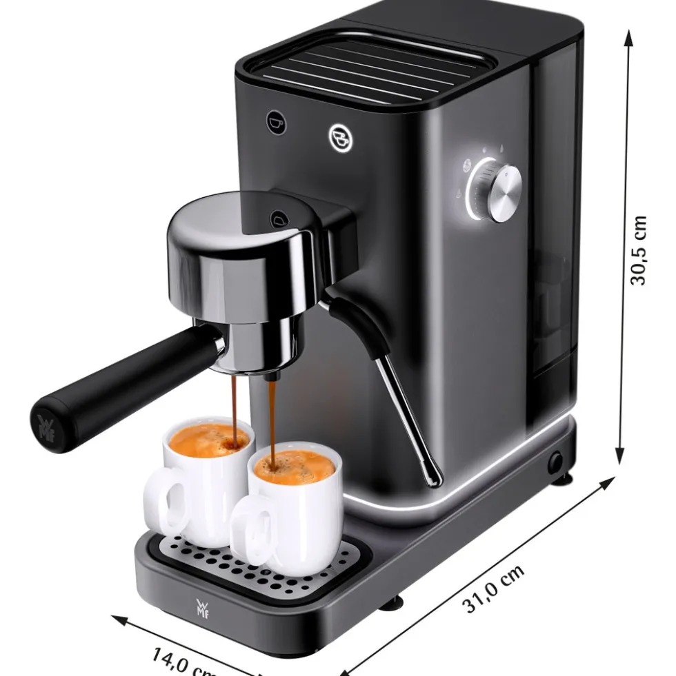 WMF Lumero Espresso Siebträgermaschine, Stone Grey