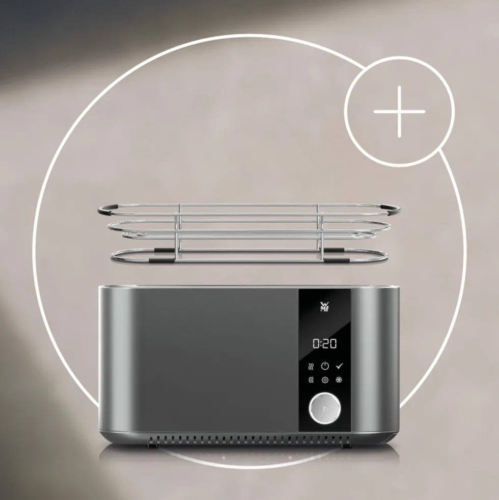 WMF Master Langschlitz-Toaster und Brötchenaufsatz im Set, 2-teilig