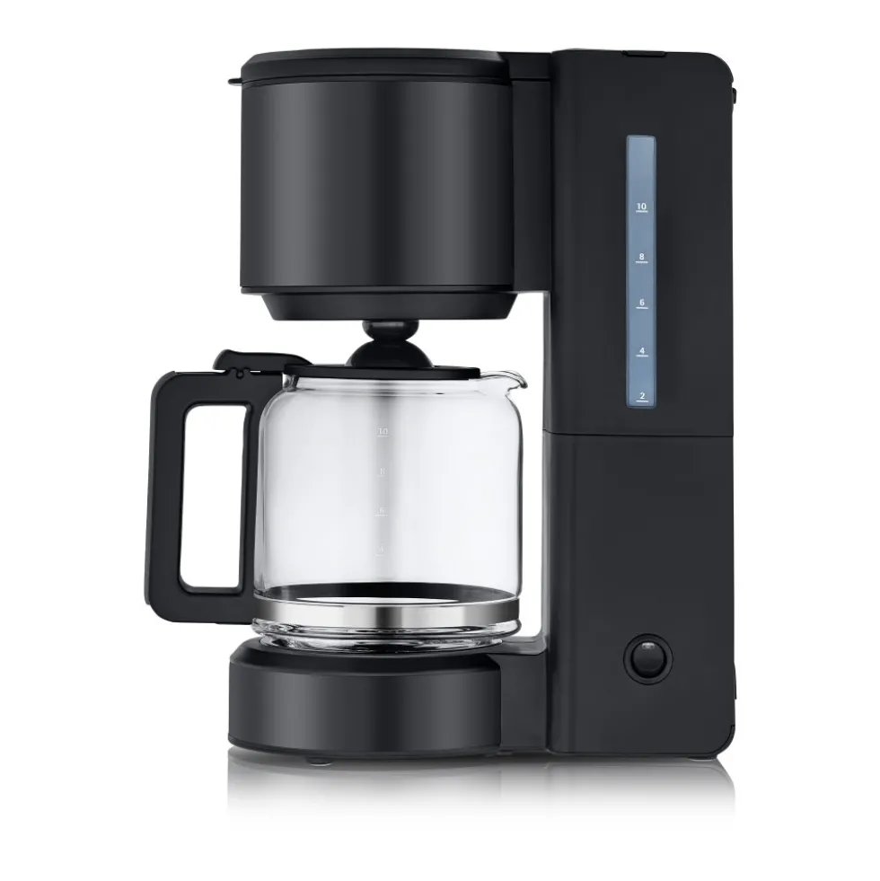 WMF Stelio Kaffeemaschine Glas, Deep Black