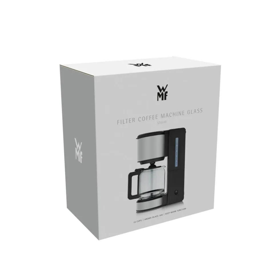 WMF Stelio Kaffeemaschine Glas, Paper White